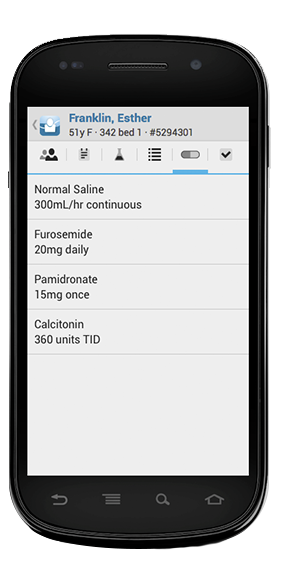 real-time clinical information