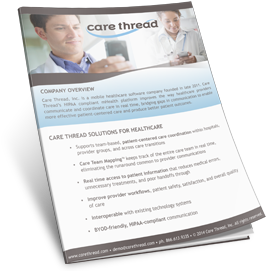 care thread solutions for healthcare product info